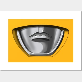 Mighty Morphin Power Mask YELLOW Posters and Art